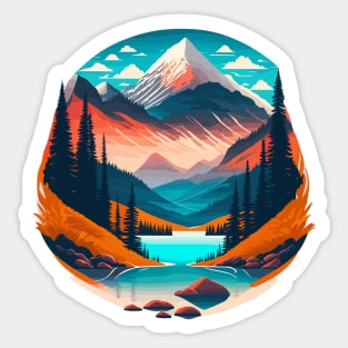 wild camping, adventurer, adventure hiking, design v2 Sticker